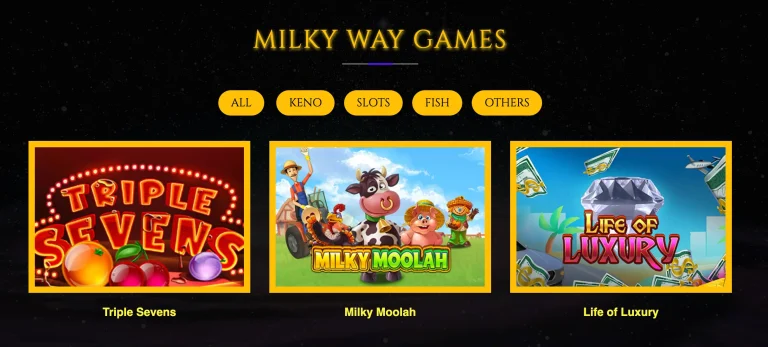 Explore Milk Way Casino Games